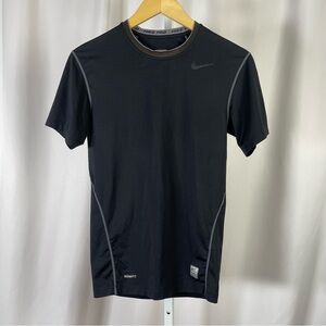 Nike Pro Tight Men's Medium Black Short Sleeve Dri Fit Workout Base Tee Shirt